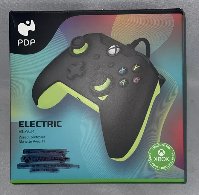 Xbox Series X|S & PC Electric Black Controller by PDP