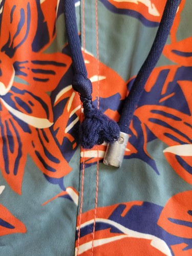 Canali men's L? (30) Red Green Floral Polyester Swim Trunks - Picture 2 of 6