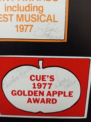 Annie Musical Tour Window Card Poster With Original Autographs  display picture 1