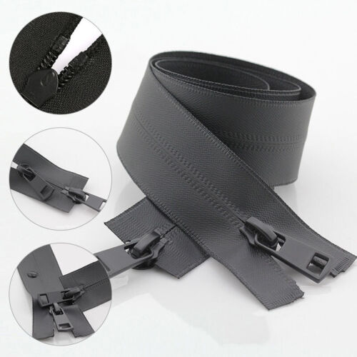 5# Open-end Double Head Invisible Zipper 60/70/80/90/100/120/150cm DIY Garment - Picture 1 of 23