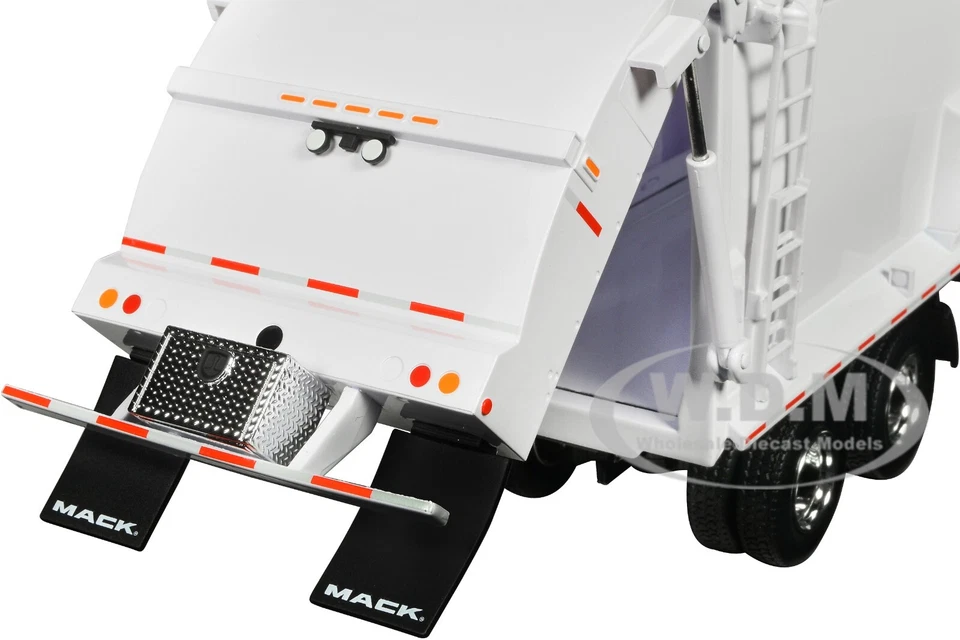 CAMIÓN DE BASURA Y CONTENEDOR MACK LR BLANCO 1/34 MODELO DIECAST POR PRIMERA MARCHA 10-4235 Foto 3 de 4
