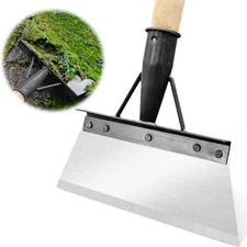 Garden Shovel Heavy Duty Steel Multifunction Cleaning Flat Shovel Weeding Tools