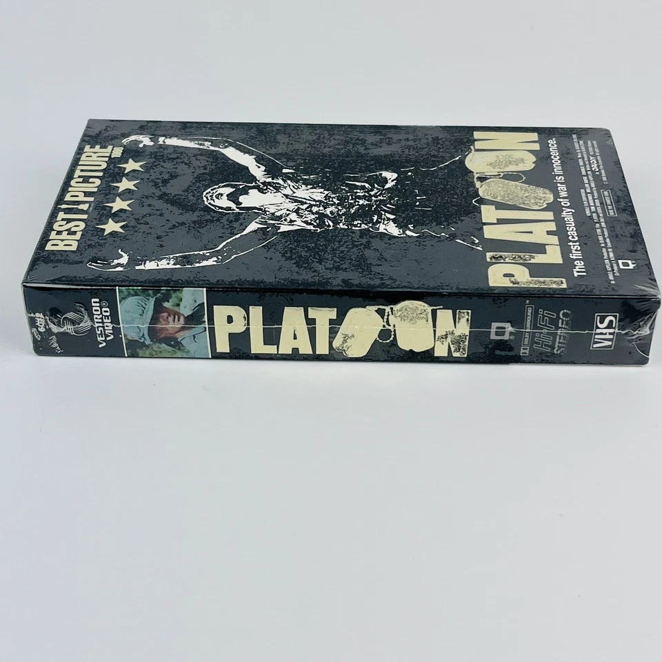 Platoon VHS best picture 1986 Hemdale LIVE HOME VIDEO WATERMARK NEW SEALED Tape - Image 4 of 4