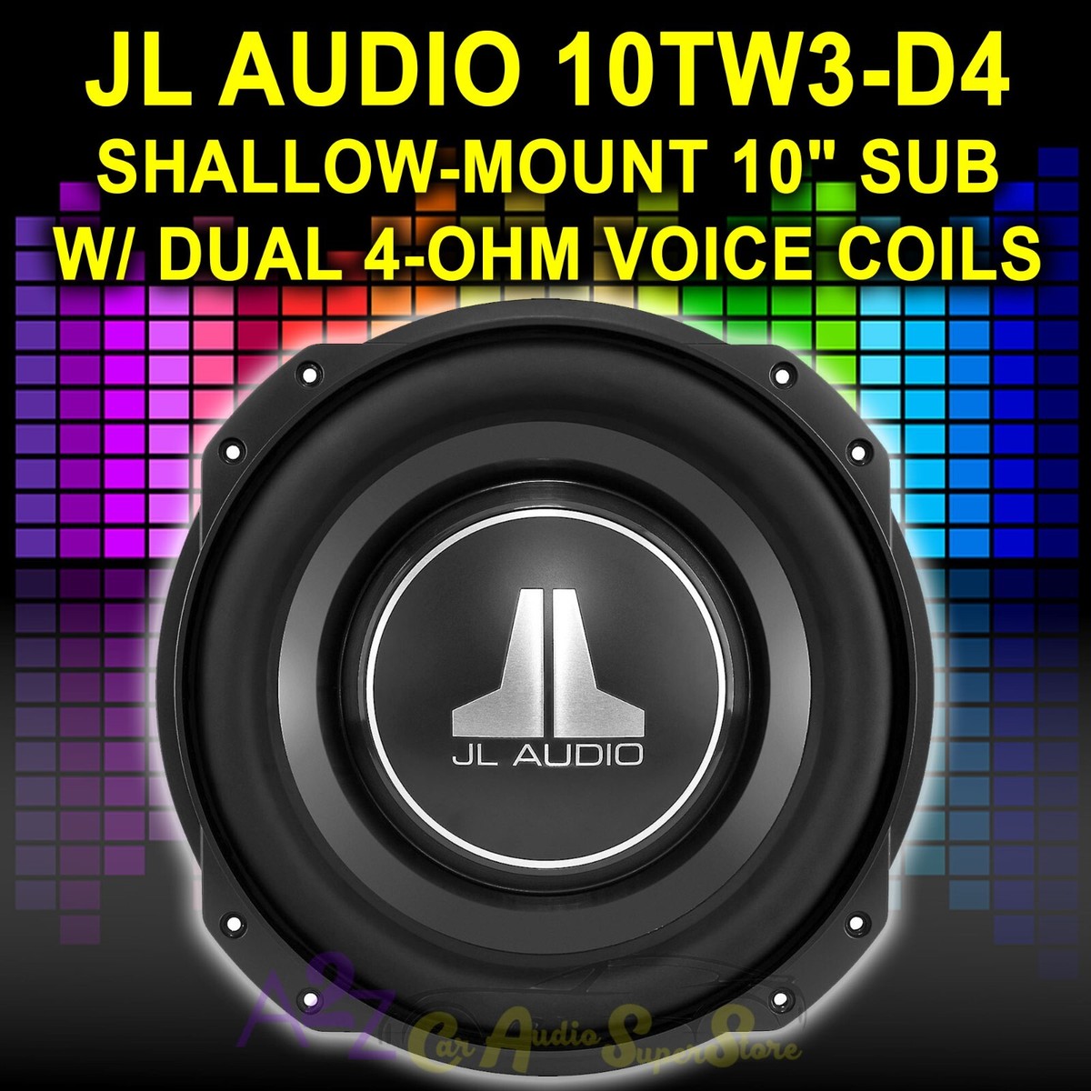 JL AUDIO 10TW3-D4 (92184) DUAL OHM 10