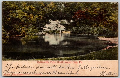 #ad Buttermilk Falls North Water Gap Pennsylvania VINTAGE Postcard 3213 $11.98