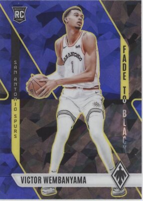 Victor Wembanyama 2023-24 Panini Phoenix Fade to Black Blue