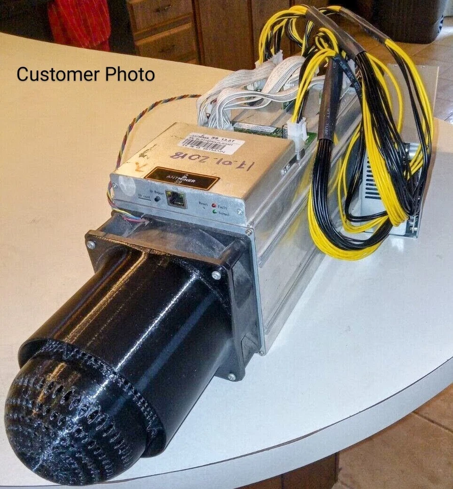 120mm Fan Muffler with Free PSU fan Muffler. Fits Antminer S9/S7/S5/S3/S1/ L3+ - Image 2 of 4