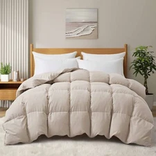 Super Fullfy Extra Warm Winter Bed Blanket, Goose Down King or Queen Comforter
