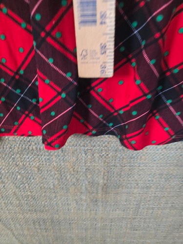 Joyland Womens Dress Red Checkered XL Long Sleeve Christmas Theme - Picture 6 of 8