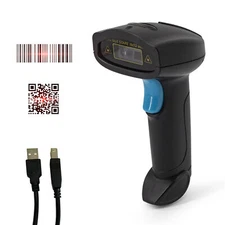 Wirelss & USB Handheld 1D 2D Barcode Scanner Bar Code Reader Manual Trigger D1O0