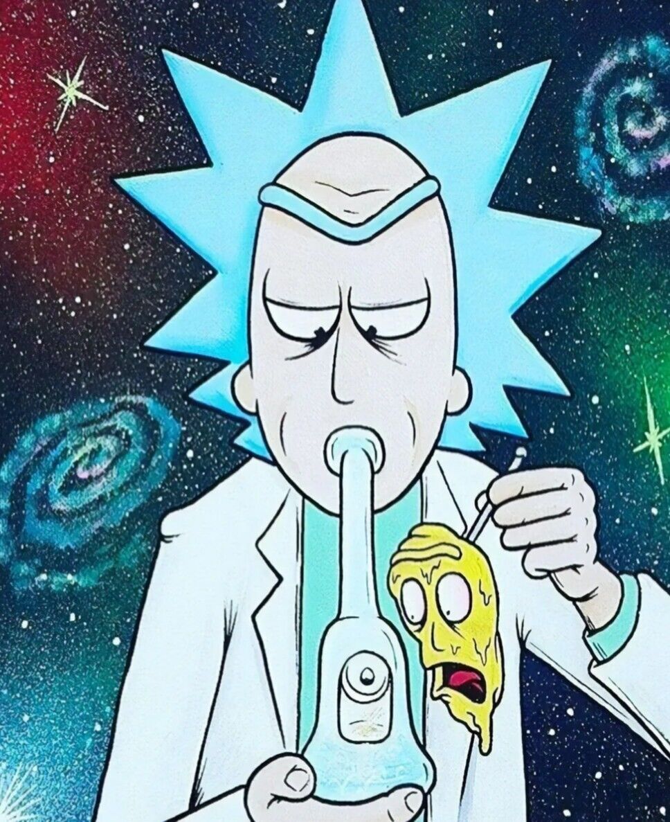 420 Rick and Morty Background