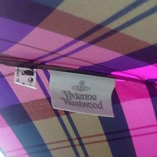 Rare Vivienne Westwood Orb Check Pattern Folding Umbrella - Excellent Condition