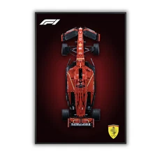 Acrylic Top-Speed Wall Mount Display for LEGO® Technic™ Ferrari F1 42207 V2