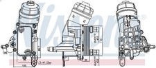 Ölkühler, Motoröl NISSENS 91343 FIAT BRAVO II (198_) 1.6 2007-2014