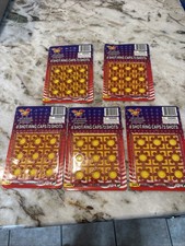  5 8 Shot Toy Cap Gun Plastic Disc Caps Circle Refill Ring 360 Shots Lot