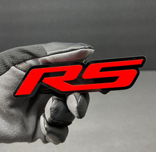 2 Pair Rs Fender Tailgate Badges Red 3d Acrylic Aggressive Emblems Racing 2 Pair Rs Fender Tailgate Badges Red 3d Acrylic Aggressive Emblems Racing