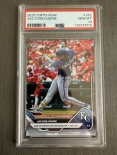 JAC CAGLIANONE🔥2025 Topps Now Call-Up #262 (RC) PSA 10 Gem MT 💎 Royals