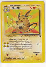 Raichu (29) Unlimited Rare Fossil 29/62 LP on eBay
