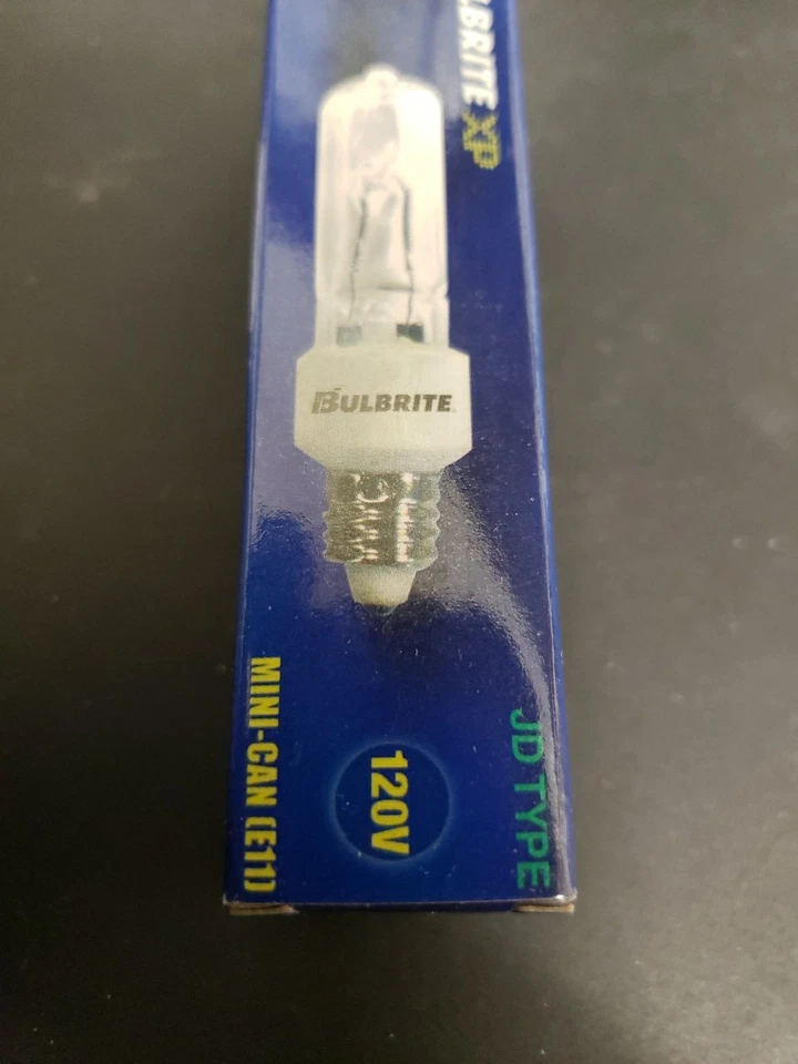💡New -7 - Bulbrite 120V bulbs 100W-120v Clear MINI CAN E-11 JD TYPE Q100CL/MC - Image 2 of 4