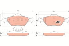 Bremsbelagsatz Vorne für Ford Courier J5 J3 Fiesta JV IV JA JB V JH JD 00-05