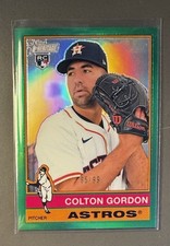 2025 Topps Heritage High Number 637 Colton Gordon RC Chrome Green Refractor #/99
