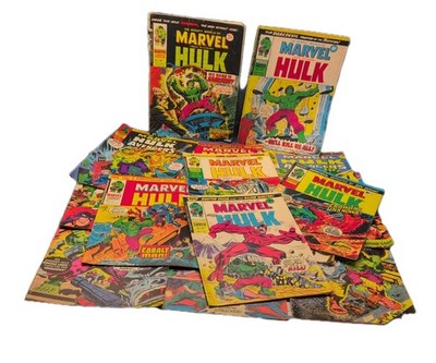 Mighty World of Marvel starring the Hulk x 16 rare comics 