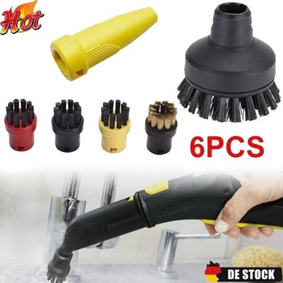 6 Stück Rundbürsten Zubehör Set Für Karcher SC1 SC2 SC3 SC4 Dampfreiniger Teile