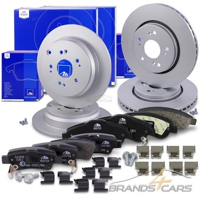 ATE BREMSSCHEIBEN +BREMSBELÄGE VORNE+HINTEN FÜR HONDA CR-V 3 RE 4 RM 