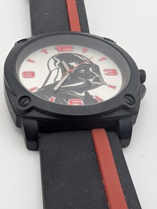 Star Wars Darth Vader Watch 2013 Accutime DAR1005 Black Red New Battery