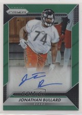 2016 Panini Prizm Rookie Auto Green Prizm Jonathan Bullard #RA-JBL Auto t8i