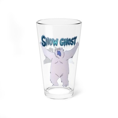 Scooby-Doo The Snow Ghost-16oz Pint Glass-Classic Retro Cartoon 