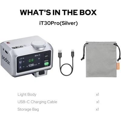 Godox iT30Pro N TTL Mini Flash Pour Nikon (Argent) - Photo 1/4