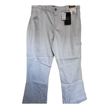 Lee Flared Crop Mid Rise Without Indigo 4M Light Wash, Stretch, Comfort, NWT