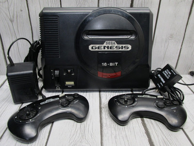 Sega Genesis Model 1 MK-1601 Console System 2 Controllers Bundle Tested Working