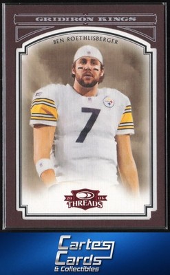 Ben Roethlisberger 2006 Donruss Threads #PGK-3 Gridiron Kings Framed Red 7/100