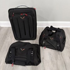 2014-2019 Corvette C7 Stingray 3 Piece Luggage Black W Logo Oem Gm New 2014-2019 Corvette C7 Stingray 3 Piece Luggage Black W Logo Oem Gm New