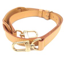 Louis Vuitton Leather Shoulder Strap For Keepall Bag Beige Authentic