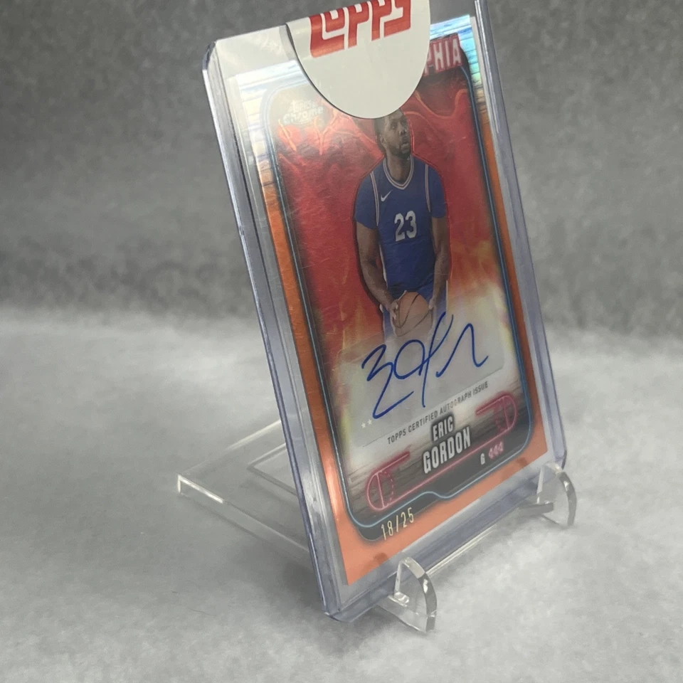 2024-25 Topps Chrome Autographs Eric Gordon #TCA-EG (AU) Orange /25 Redemption - Image 3 of 4