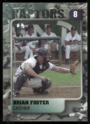 2000 Team Issue Ogden Raptors BRIAN FOSTER RC BREWERS BURLINGTON NC