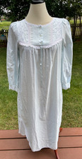 Barbizon Blue Cuddleskin Small Nightgown Cottagecore Angelic Feminine Lace Women
