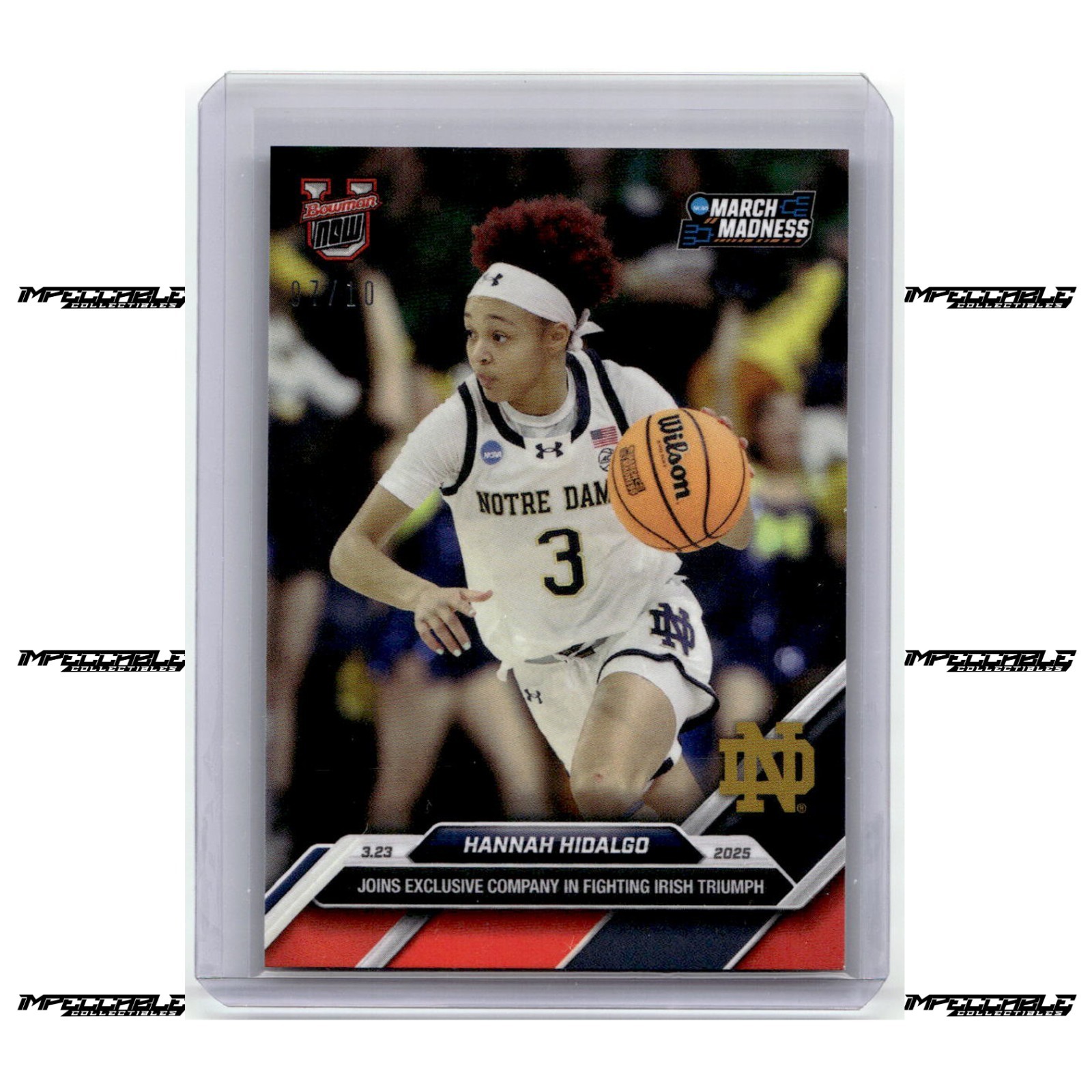 2024-25 Bowman U Now - Red #99 Hannah Hidalgo Rookie 7/10 Exclusive Company