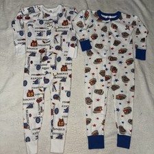 Vtg GERBER Baby Sleepers Lot THERMAL Pajamas One Piece Retro Size Large 36 Mos