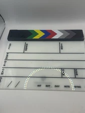 Pearstone SADC-911 Acrylic Dry Erase Clapboard with Color Sticks (9.25x11")