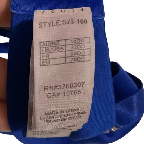 Stella McCartney S73-109 Royal синий кружевной погружения футболка бюстгальтер женщин размер 32DD - Изображение 3 из 4