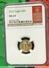 2026 $5 Gold 1/10 OZ American Eagle - NGC MS69 (Official Red Book Label)