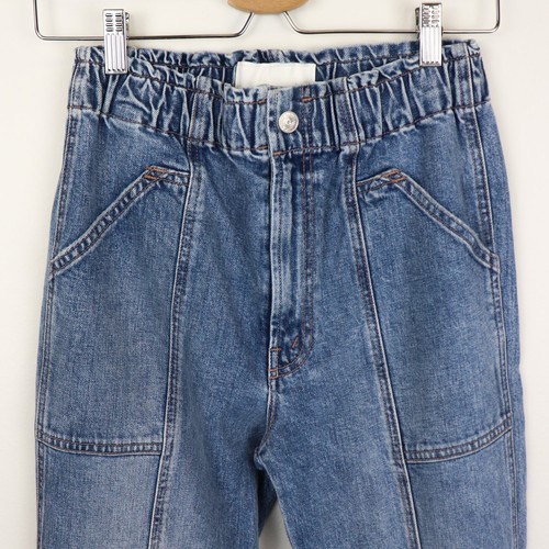 Pantalones de mezclilla MOTHER The Springy al tobillo 27 vaqueros Don’t Cry tiro alto corte recto - Imagen 4 de 10