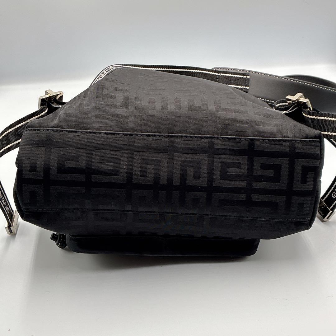 Givenchy Mini Backpack Logo Pattern Nylon Leather… - image 13