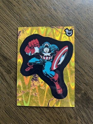 Topps 2025 Marvel Comic Book Heroes 1976 Avengers Captain America #31 Gold /150