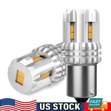 2x Super Bright 1156 Ba15s P21w 7506 Led Turn Signal Light Bulbs Amber Yellow