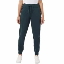32 Degrees Heat Tech Deep Peacock Fleece Jogger Women's Small